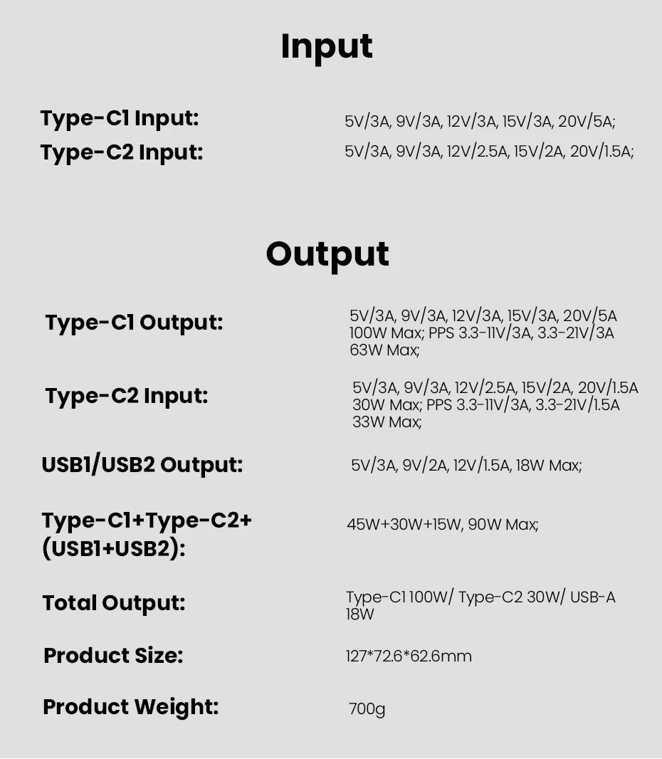 Vyvylabs 40000mAh100W Power Bank Fast Charging Battery High Capacity Waterproof Powerbank Charger  Outdoor Light Powerbank