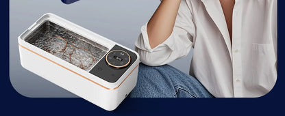 Ultrasonic 55KHZ Cleaning Machine Soundwave Technology Deep Cleaning Appliance for Glasses Dentures Jewelry Makeup Brushes