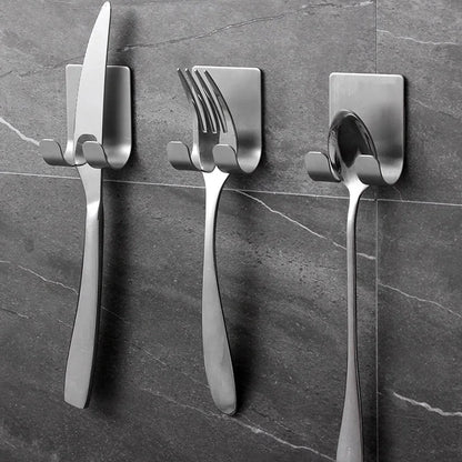 2CPS Stainless Steel Shaver Rack - Bathroom Shaver Hook - Hanging Rack Storage Bracket - Old-Fashioned Manual Shaver Holder