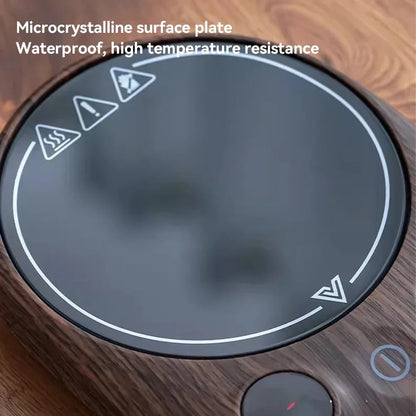 200W Electric Beverage Heating Plate Smart Milk Tea Coffee Cup Mug Warmer for Desk 5 Temperatures with Timer Automatic Shut Off