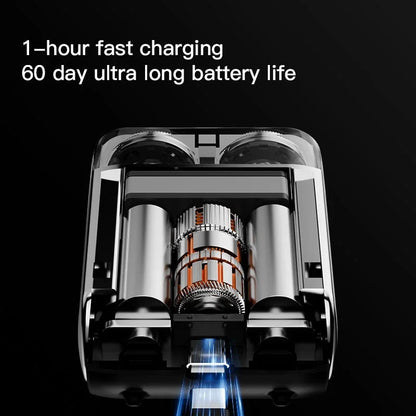 R20 Mini Electric Smart Shaver Shaver Digital Display Dual Blade Rechargeable Shaver Powerful Beard Trimmer Household Car Shaver