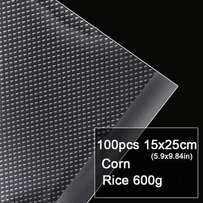 Food Vacuum Sealer Bags 100pcs for Kitchen Sous Vide Food Saver Storage Bag BPA-Free Vacuum Package Bags Kitchen Tool
