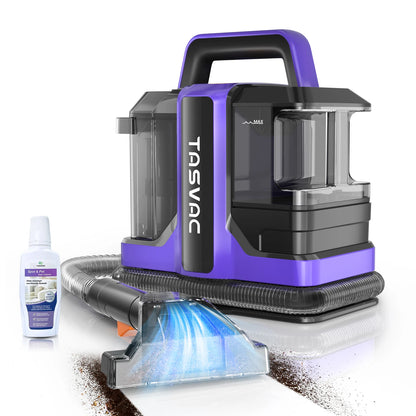 TASVAC C7 Portable Carpet &amp; Upholstery Cleaner Machine, Spot And Stain Deep Cleaner With Two Brushes &amp; Remover Formula For Pets,