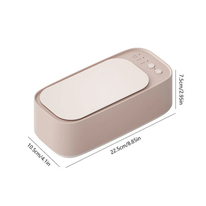 Ultrasonic Jewelry Eyeglasses Watches Cleaner Cleaning Machine 45KHZ with 500ML Sink for Eyeglass/Braces/Comb/Razor/Makeup Brush