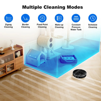   (promo code:   AEEU55 )Robot Vacuum Cleaner And Wet Mop 2-in-1 LIECTROUX N7S-U,Smart Mapping,WiFi App,4000Pa,BLDC Motor,Ideal for Pet Hair,Carpet,Floor