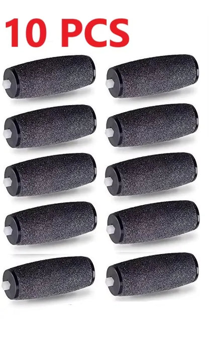 10 Pcs Foot Care Tool Heads Pedi Hard Skin Remover Refills Replacement Rollers For Scholls File
