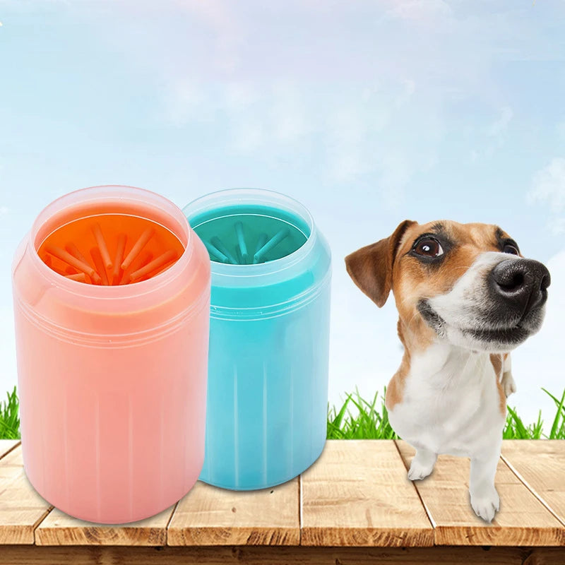 Dog Paw Cleaner Cup Soft Silicone Combs Portable Outdoor Pet towel Foot Washer Paw Clean Brush Quickly Wash Foot Cleaning Bucket