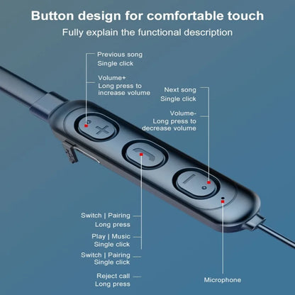 Wireless Neckband Sports Earphone Bluetooth 5.0 Earphones With Mic Bluetooth Earphone Bluetooth Headphone Bluetooth Headset