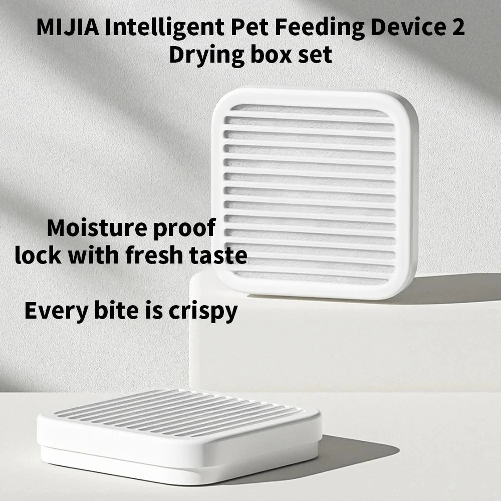For Xiaomi Pet Feeder 2 Drying Box Moistureproof Freshness Locking Dehumidifying Desiccant For Pet Food with Mijia App