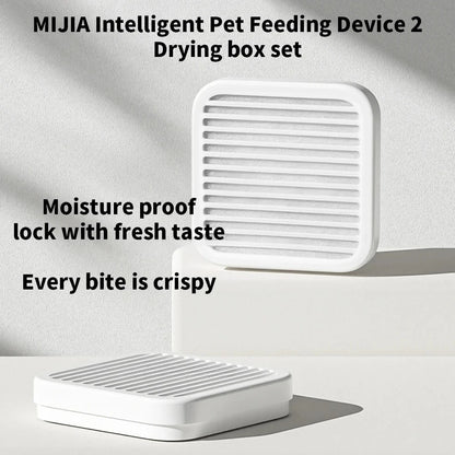 For Xiaomi Pet Feeder 2 Drying Box Moistureproof Freshness Locking Dehumidifying Desiccant For Pet Food with Mijia App