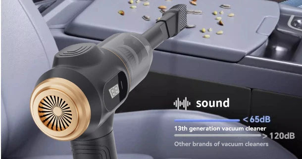 Powerful 2-in-1 Air Duster &amp; Vacuum, Handheld Cordless Cleaner with Digital Display for Electronics Car Home Office