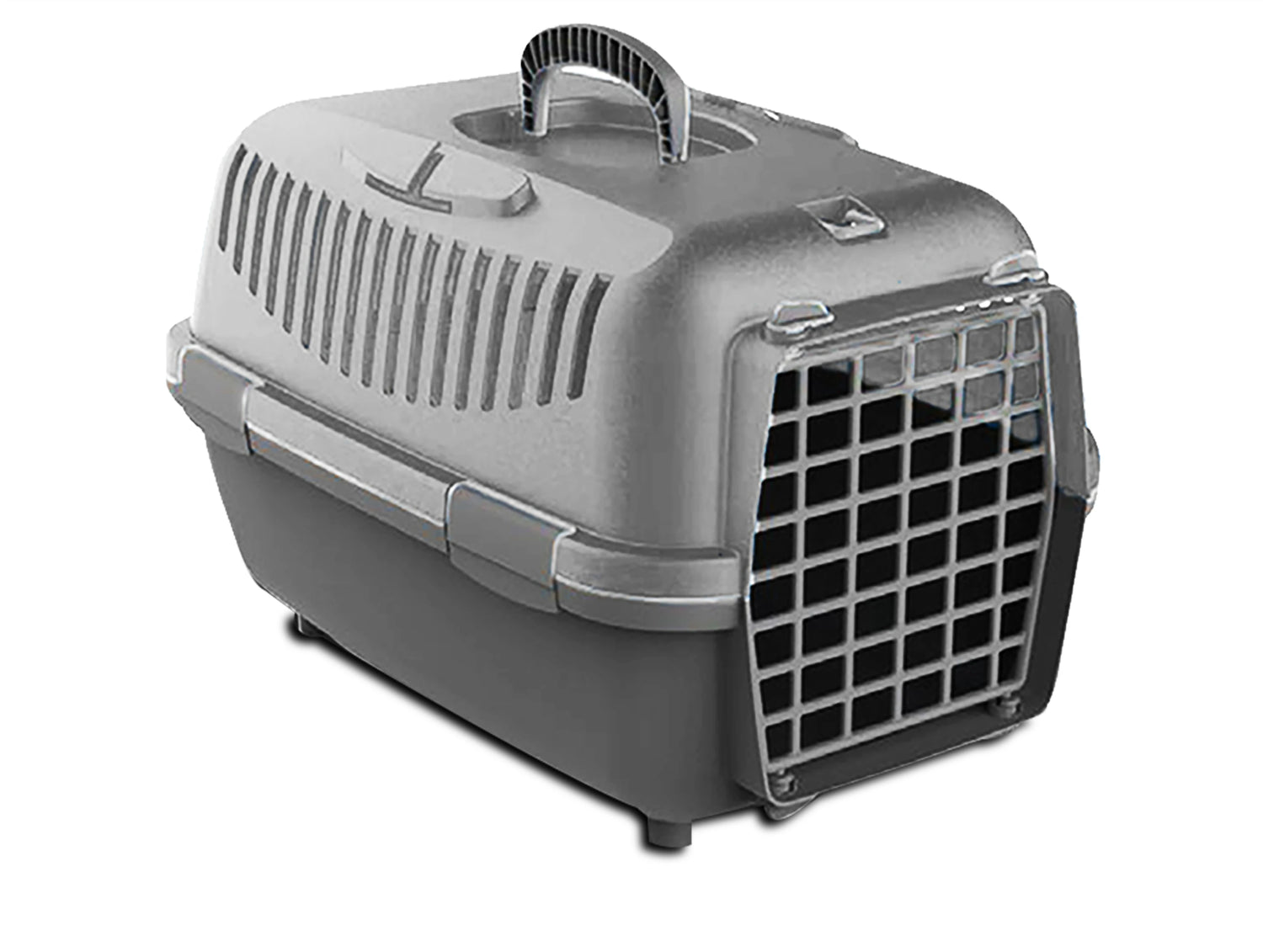 Carrier for Small Dogs and Cats 48X32X32Cm, Transport Box, Plastic, Laminated Steel Door, Ventilation Grilles