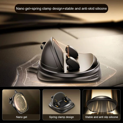 Car Phone Stand Universal 360 Rotation Car Phone Stand Dashboard Phone Mount Sticking Anti Slip Bracket Cell Phone Stand Rack