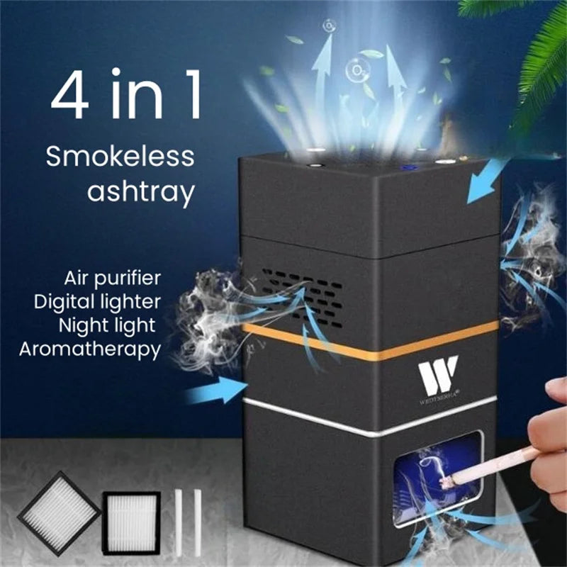 Smart Anti Smell Ash Trays Cupel Smoker Buddy Ashtrays Cup Posscenere Holder Smoking Accessories Creative Air Purifier Home Car