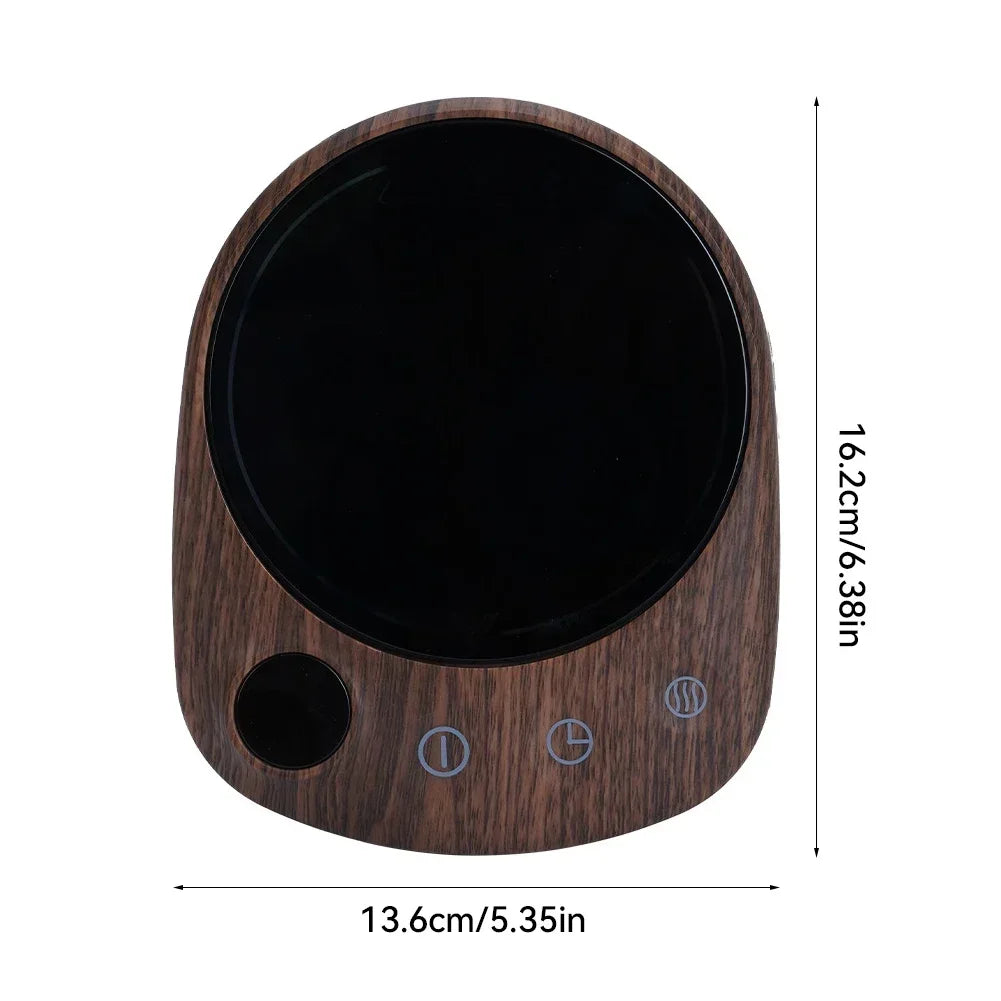 200W Electric Beverage Heating Plate Smart Milk Tea Coffee Cup Mug Warmer for Desk 5 Temperatures with Timer Automatic Shut Off