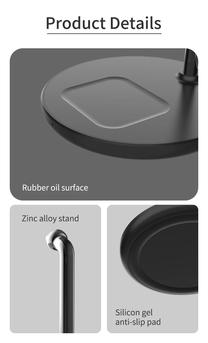 Magnetic Wireless Charger Stand 15W 2 in 1 Phone Charging Station Dock For iPhone 15 14 13 12 Pro Max AirPods Pro Fast Chargers