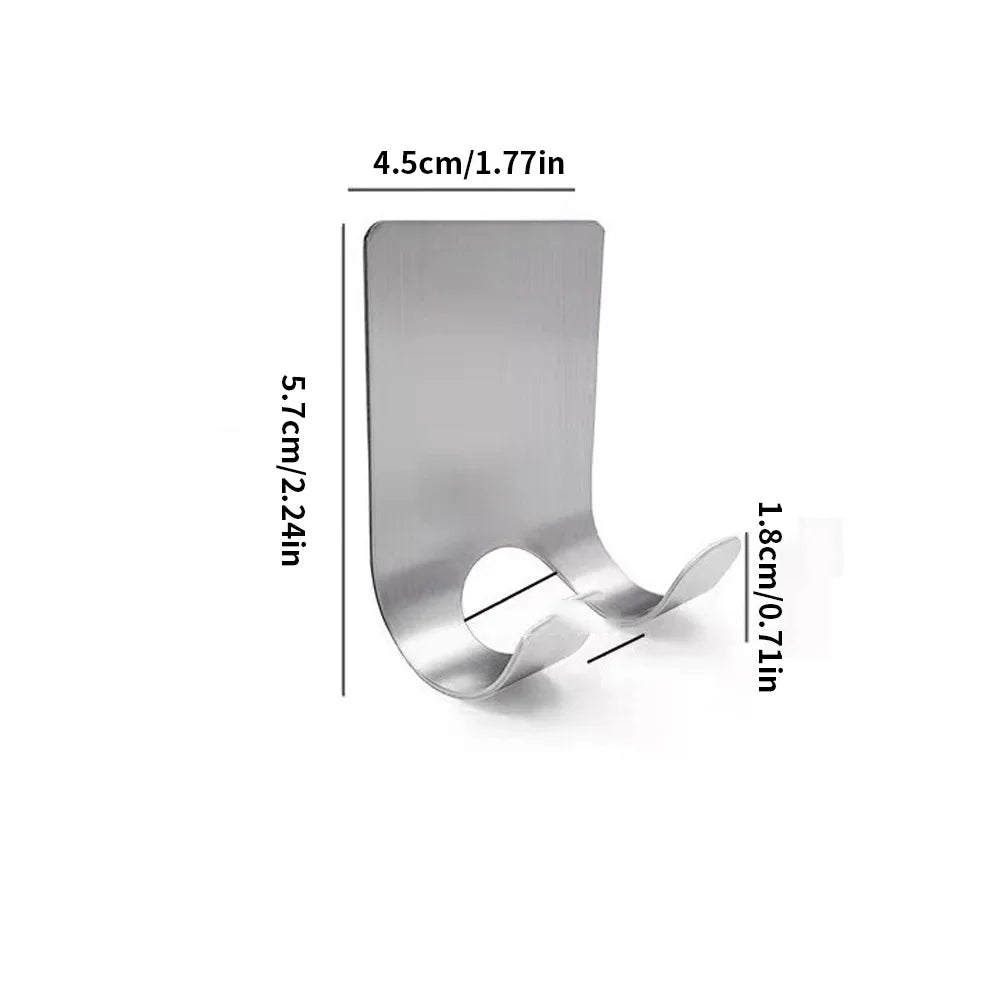 2CPS Stainless Steel Shaver Rack - Bathroom Shaver Hook - Hanging Rack Storage Bracket - Old-Fashioned Manual Shaver Holder