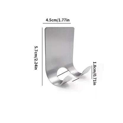 2CPS Stainless Steel Shaver Rack - Bathroom Shaver Hook - Hanging Rack Storage Bracket - Old-Fashioned Manual Shaver Holder