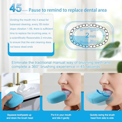 Electric U Shaped Type Toothbrush 360 Degrees Ultrasonic Children Adults Whitening Silicone Automatic Electric Toothbrush