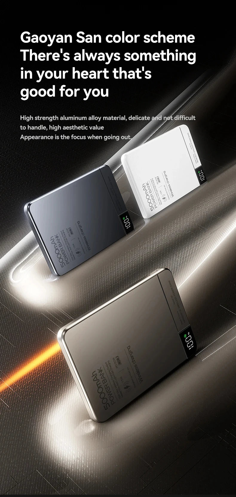 Travel Portable 10000mAh Wireless Magnetic PowerBank Fast Charging Ultra Capacity Digital External Battery PowerBank For Magsafe