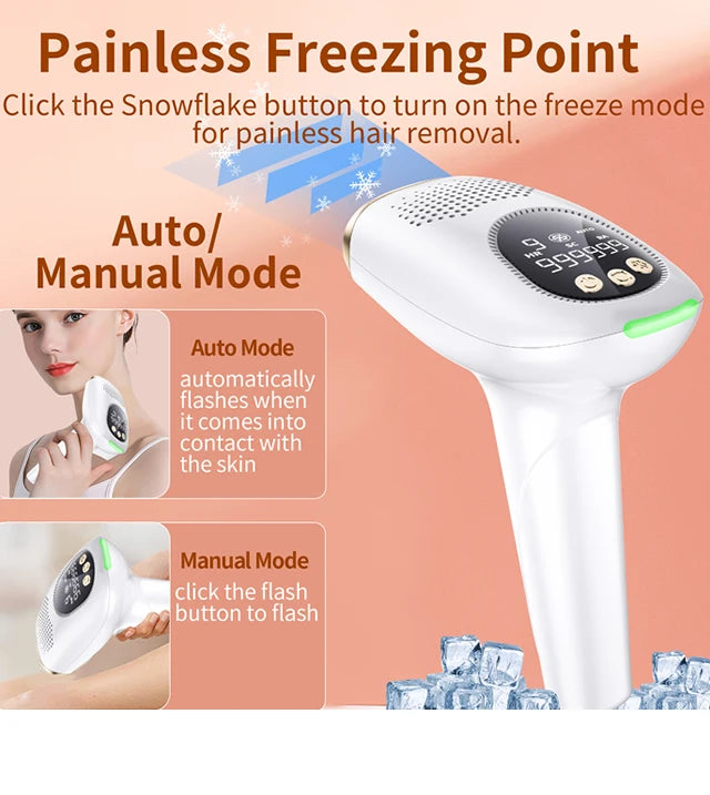999999 Flashes IPL Laser Epilator for Women Home Use Devices Hair Removal Painless Electric Epilator Bikini Dropshipping