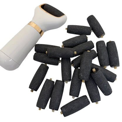 10 Pcs Foot Care Tool Heads Pedi Hard Skin Remover Refills Replacement Rollers For Scholls File