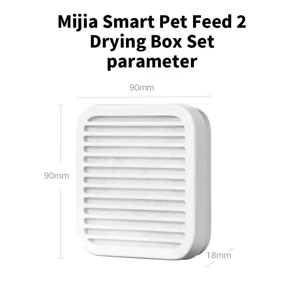 For Xiaomi Pet Feeder 2 Drying Box Moistureproof Freshness Locking Dehumidifying Desiccant For Pet Food with Mijia App