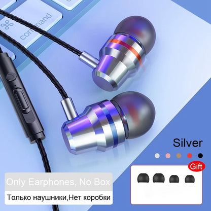 New Wired Headset In-Ear Headset For Android Phones 3.5MM In-Ear Geadset And Microphone Stereo Headset Universal Headset