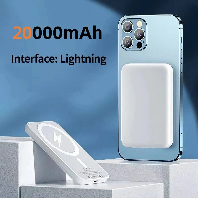 50000mAh Magnetic Power Bank Wireless PD22.5W Fast Charger For Magsafe Portable Wireless Charger For iPhone Xiaomi Spare Battery
