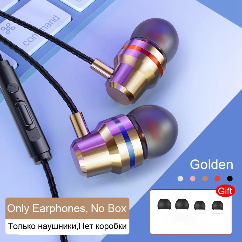 New Wired Headset In-Ear Headset For Android Phones 3.5MM In-Ear Geadset And Microphone Stereo Headset Universal Headset
