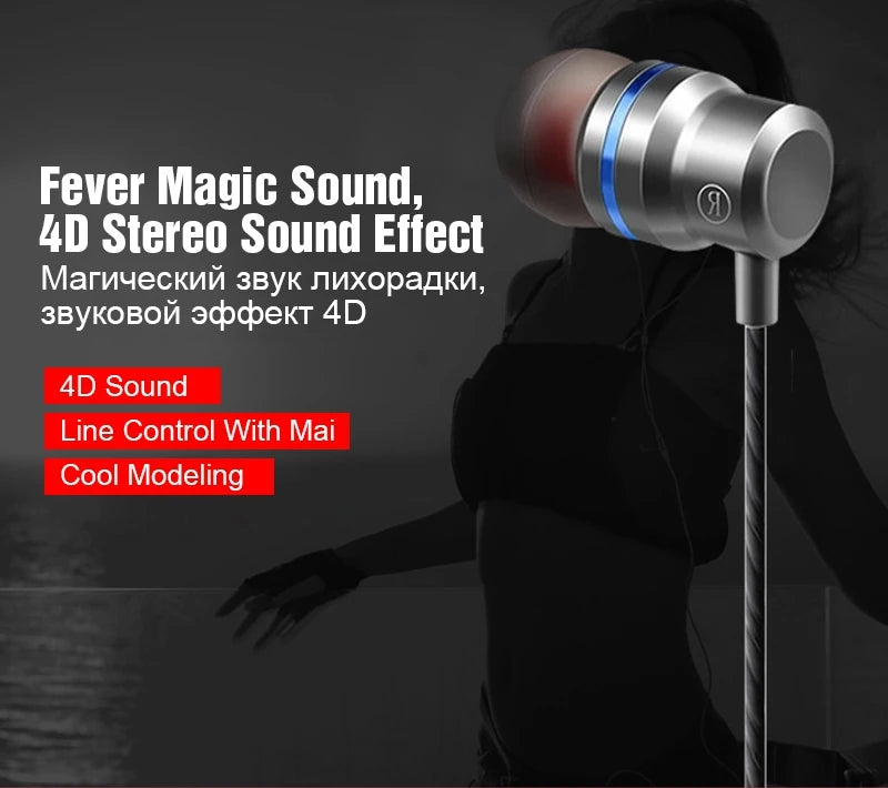 New Wired Headset In-Ear Headset For Android Phones 3.5MM In-Ear Geadset And Microphone Stereo Headset Universal Headset