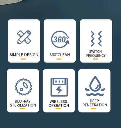 250mAh Ultrasonic Glasses Cleaning Machine Ultrasound Timed jewelry toothbrush High Frequency Ultrasonic Cleaner Bath 2026