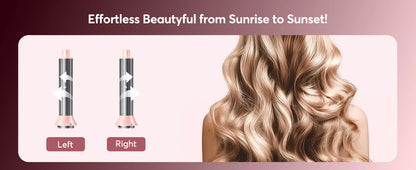 High Speed 5 in 1 Hair Dryer Hot Air Comb Set,Hair Brush Curling Iron Hair Straightener Styling Tool For Blow Dryer Gift Box