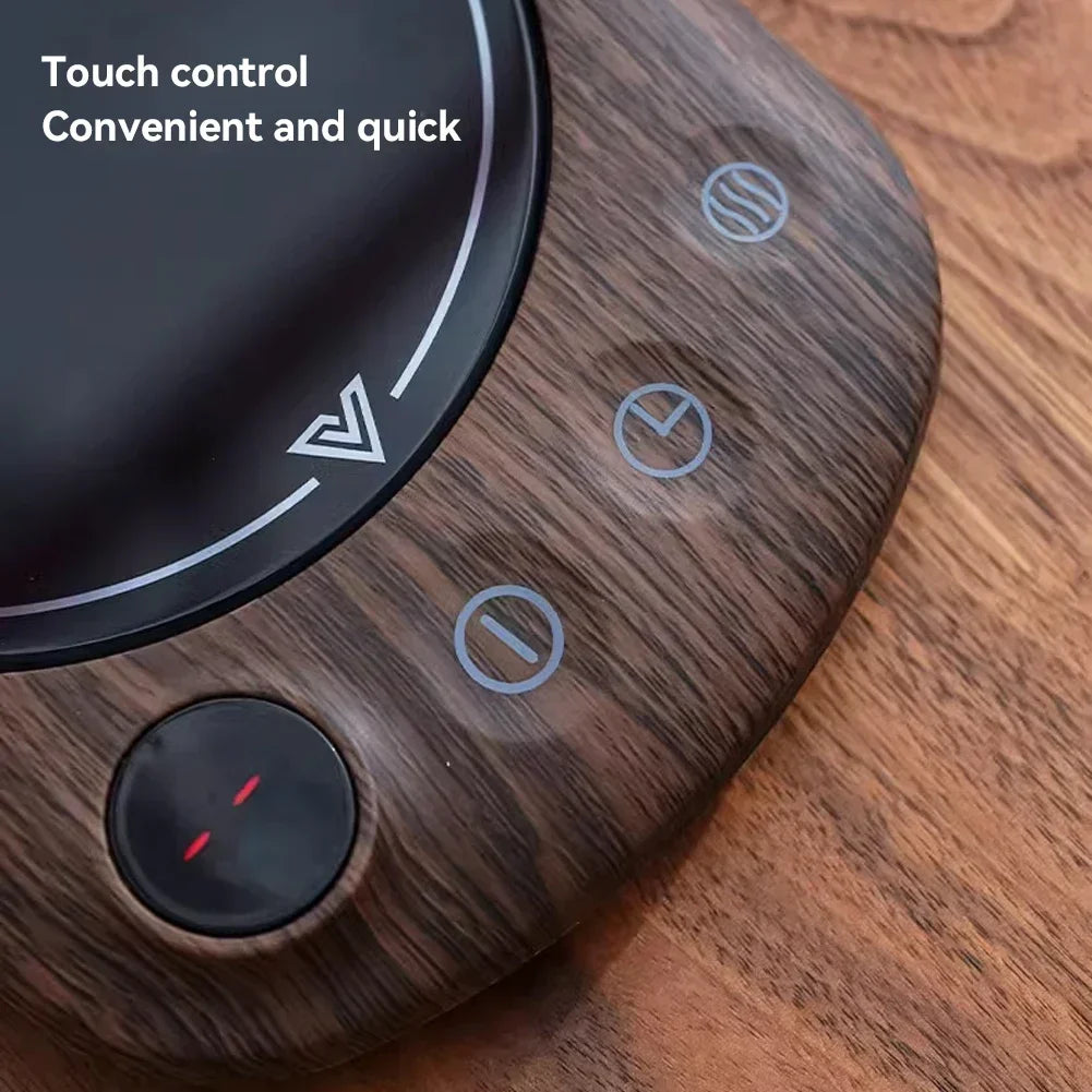 200W Electric Beverage Heating Plate Smart Milk Tea Coffee Cup Mug Warmer for Desk 5 Temperatures with Timer Automatic Shut Off