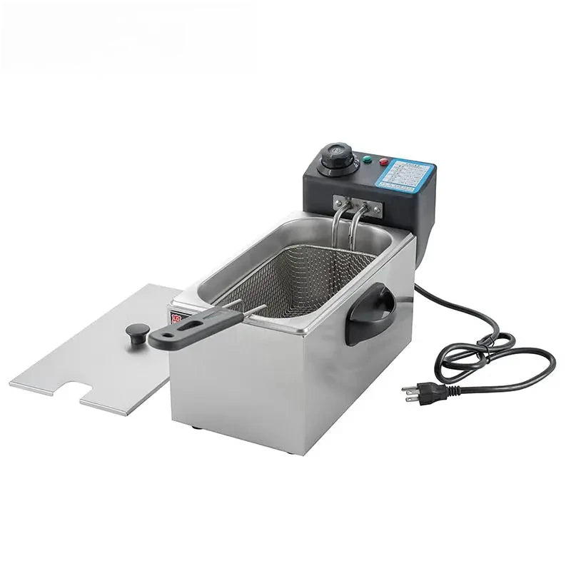 4L Electric Deep Fryers Oil Oven Adjustable Thermostat Fried Chicken Grill French Fries Frying Machine Heating Cooker 2000W