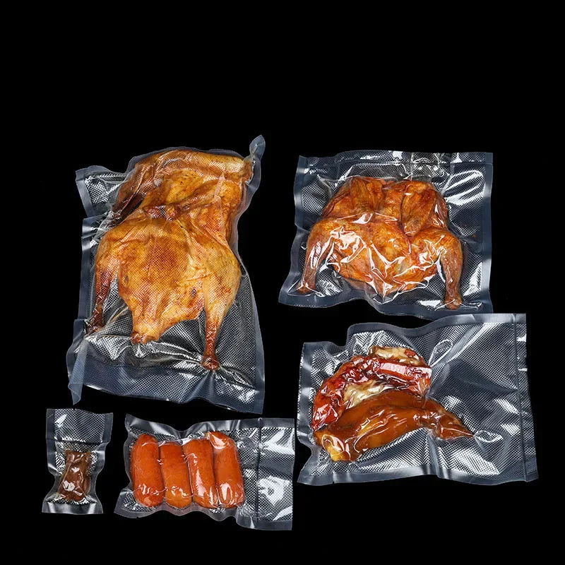 Food Vacuum Sealer Bags 100pcs for Kitchen Sous Vide Food Saver Storage Bag BPA-Free Vacuum Package Bags Kitchen Tool