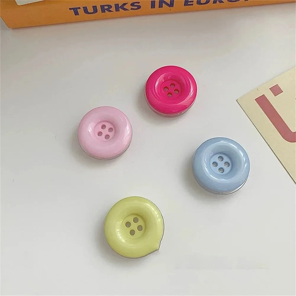 New 3D Simulated Button Phone Stand Cute Phone Grip Adhesive Retractable Phone Stand Adhesive Phone Stand