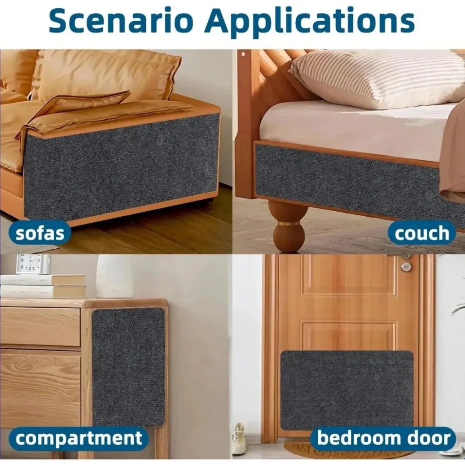 Self-Adhesive Carpet Cats Scratch Board Wall Anti Cat Scratch Sofa Diy Cats Scratch Board Sofa Protection Paws Sharpen Trimmable